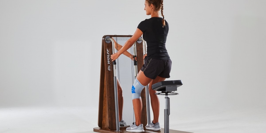 Physio-Training mit Kontrolle der Beinachse