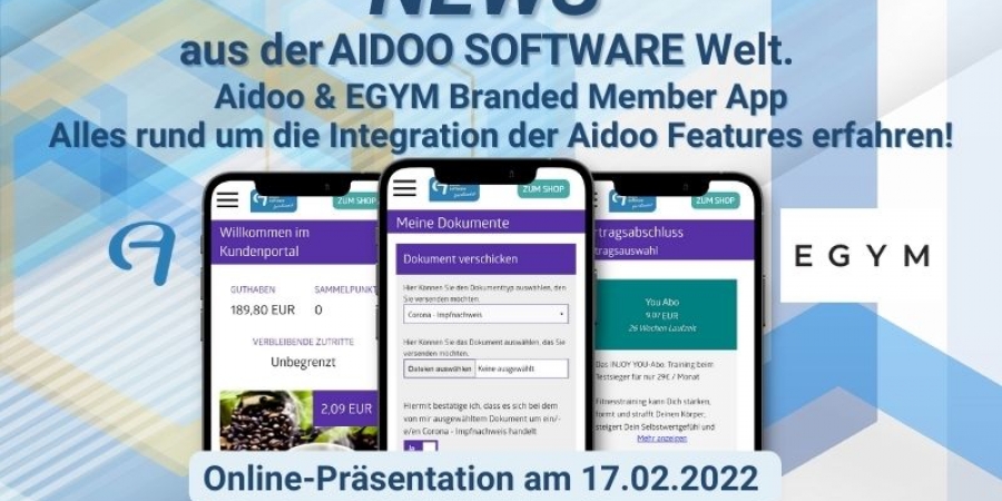 Aidoo-Features in die EGYM Branded Member App integrieren