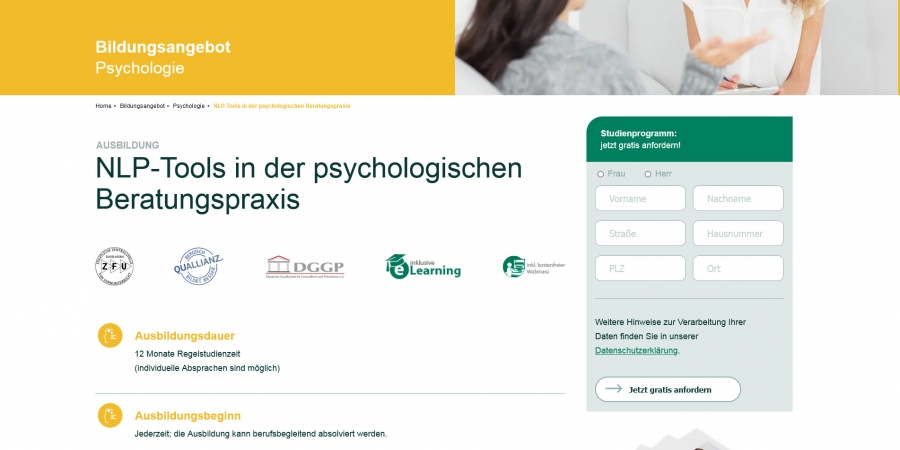 „NLP-Tools in der psychologischen Beratungspraxis“
