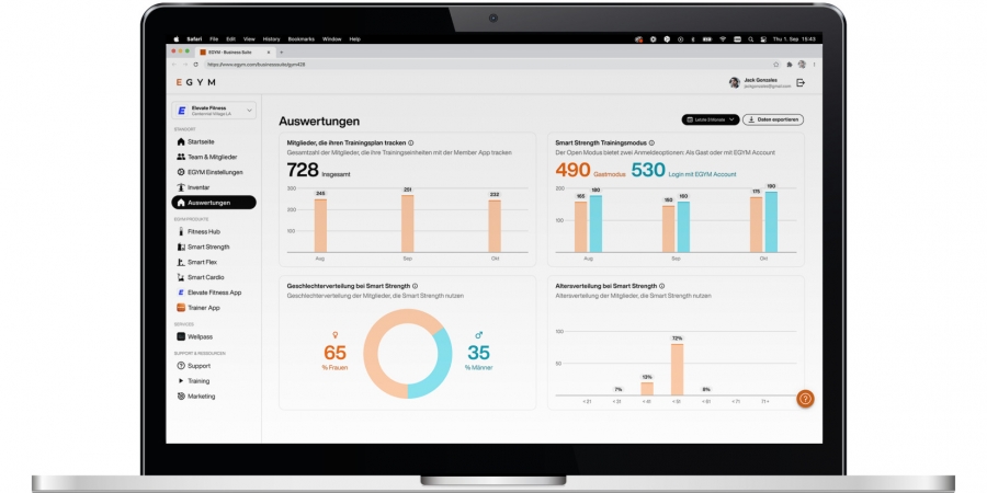 Die neue Schaltzentrale des EGYM Ökosystems