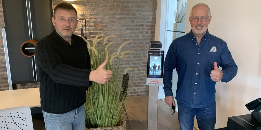 easySolution GmbH präsentiert CheckIn mit Temperaturmessung