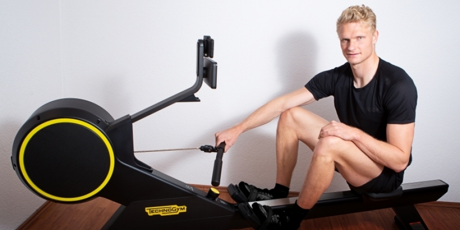 Europameister Oliver Zeidler trainiert mit Technogym