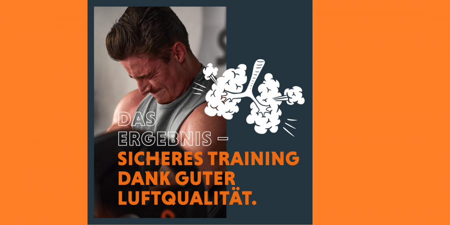 Das Training im Fitnessstudio ist dank hygienischer Luftwechselrate sicher